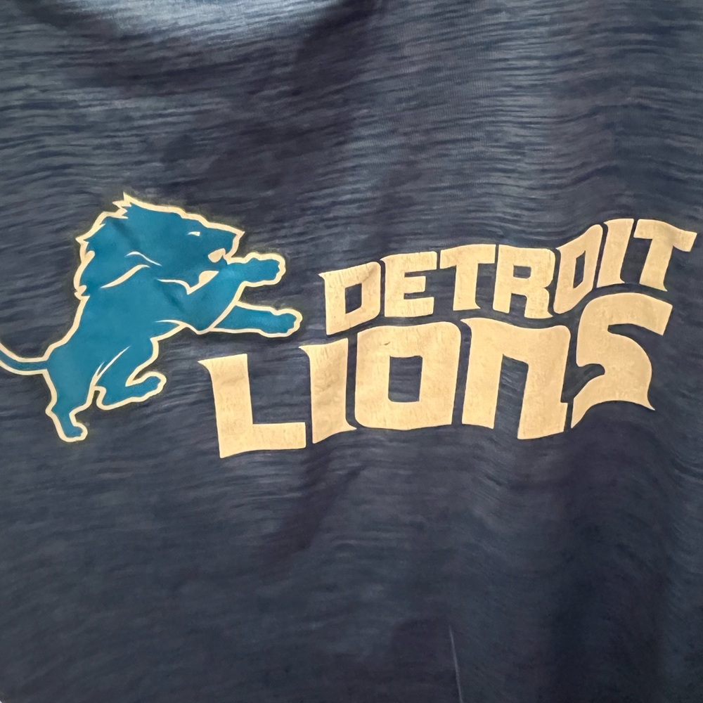Detroit Lions Kids Blue T-ShirtSize:M(10-12) - Picture 3 of 6